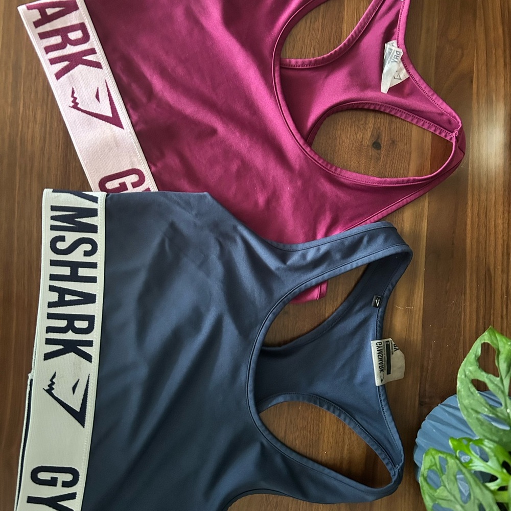 Gymshark Magenta and Blue Sports Bra Bundle, SMALLS - Picture 3 of 3
